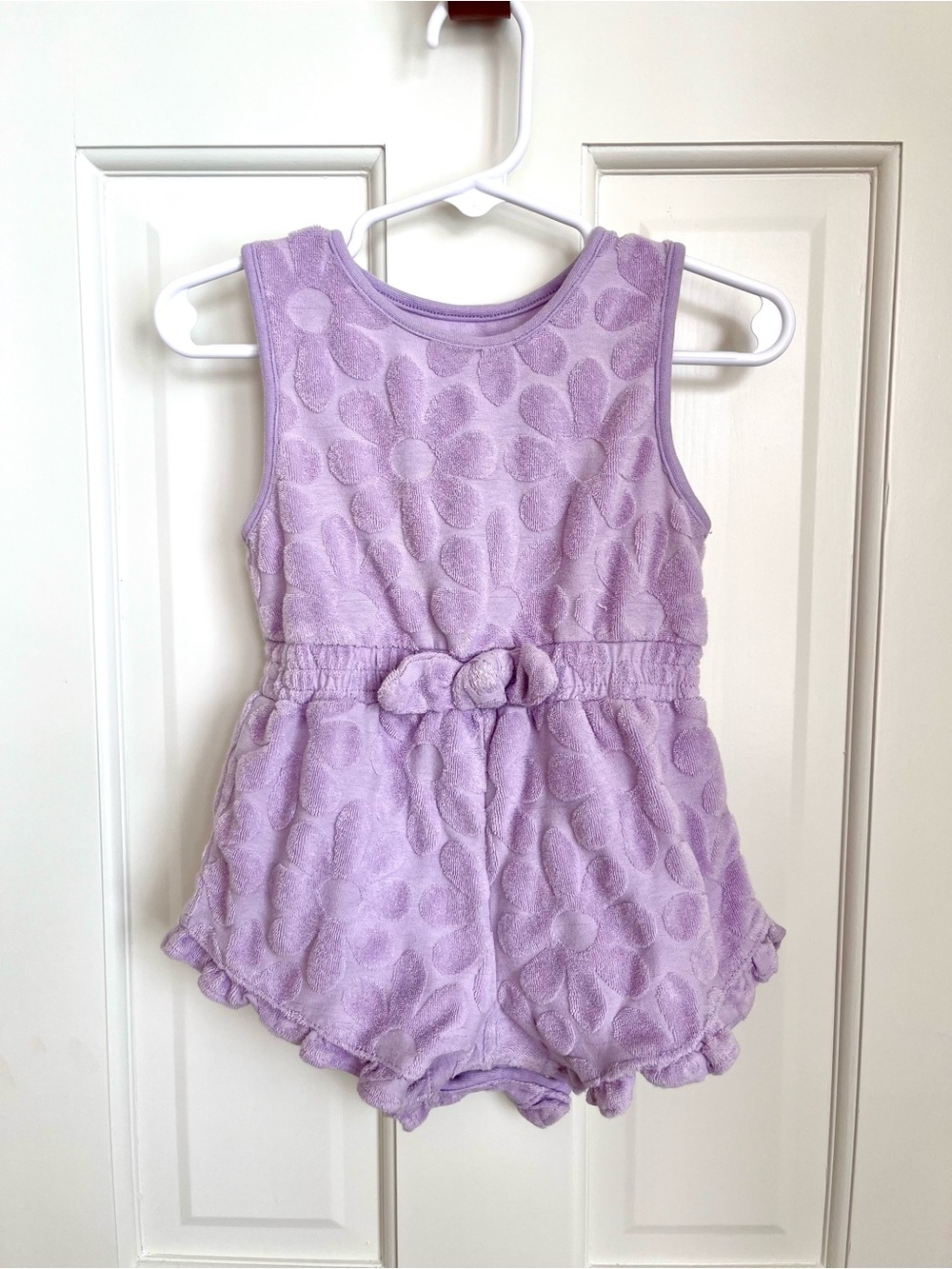 Lavender Floral Terry Cloth Swimsuit Cover-Up (12-18mo)